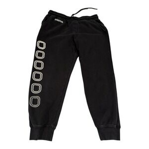 Overtime Men's Black Sweat Pants Size Large Logo‎